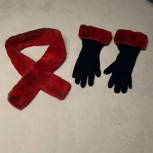 Neck Scarf and Gloves